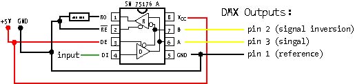 Схема контроллер usb dmx