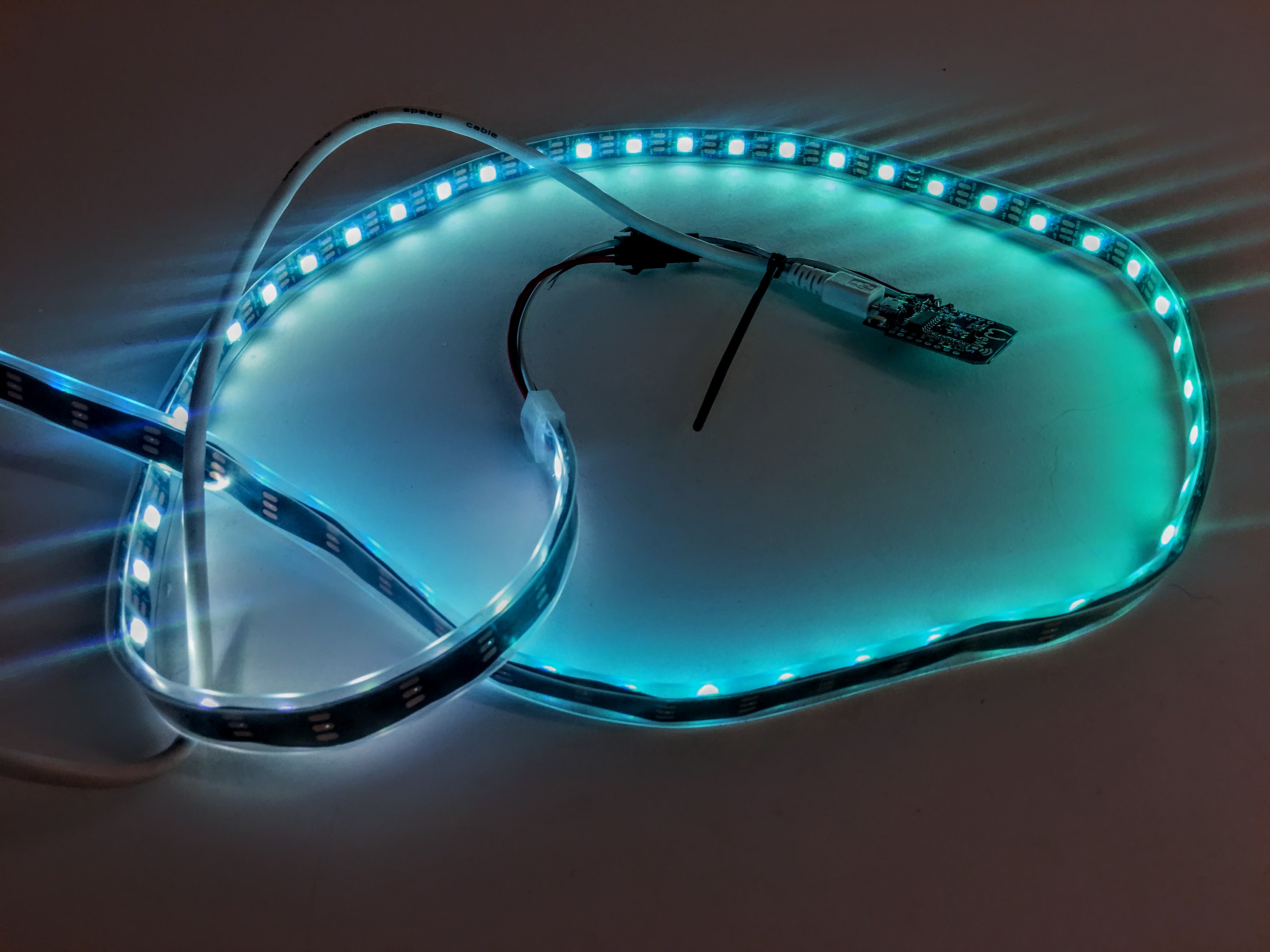 ioGlow: Webinterface enabled neopixel string